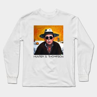 Hunter S. Thompson Portrait Painting Long Sleeve T-Shirt